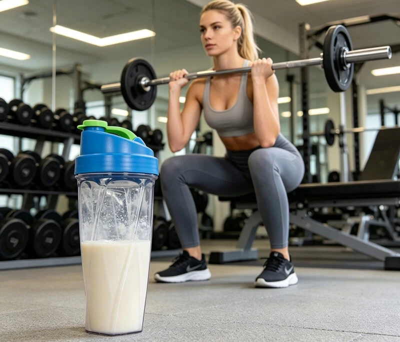 protein shake water bottle